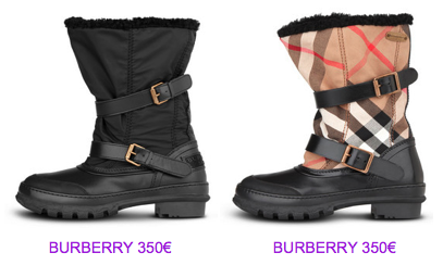 Botas Burberry cortas